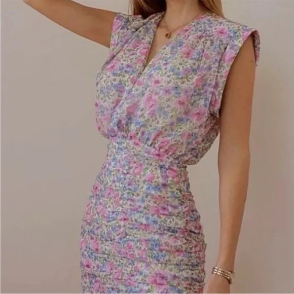 Zara Floral Mini Dress - Picture 1 of 11